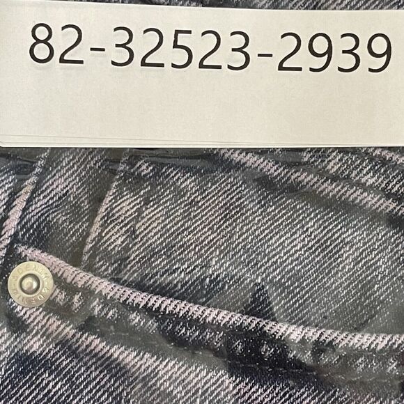 H&M Jeans Womens Size 30X32 Purple Stonewashed Hi Rise Stretch Medium Wash Denim - Picture 14 of 15